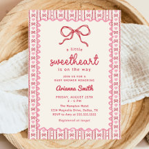 Kleine Süße Valentinstag-Baby-Shower-Einladung
