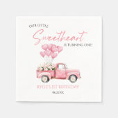 Kleine Süße Valentinstag Geburtstagsfeier Serviette (Vorderseite)