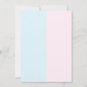 Kleine, süße Valentinstag Genderdarstellung Einladung (Rückseite)