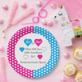 Kleine, süße Valentinstag Genderdarstellung Pappteller (Party)