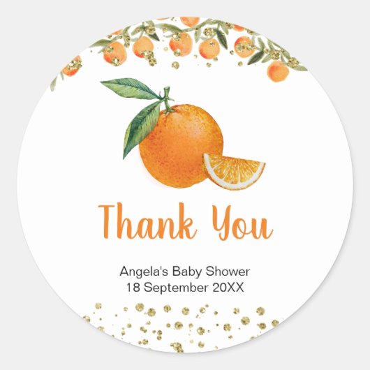 Kleine Süsse Wasserfarbe Danke Sticker (Vorderseite)