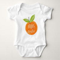 Kleine Süße Wasserfarben Orange Clementine