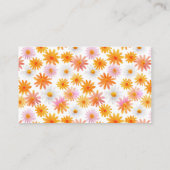 Kleine Süsse Wasserfarben Orangenfrucht-Windeln Begleitkarte (Rückseite)