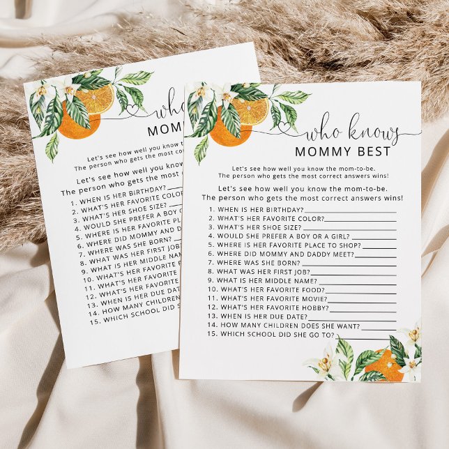 Kleine Süsse Wer Mama am besten Baby Dusche Spiel  (Von Creator hochgeladen)