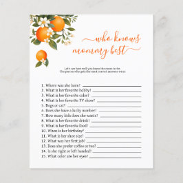 Kleine Süsse Wer Mama am besten Baby Dusche Spiel