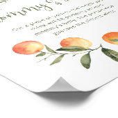 Kleine Süsse, wie groß das Bauchposter der Mama is Poster (Ecke)