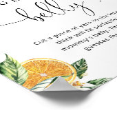 Kleine Süsse, wie groß das Bauchposter der Mama is Poster (Ecke)