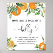 Kleine Süsse, wie groß das Bauchposter der Mama is Poster (Vorne)