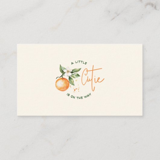 Kleine Süsse, wie groß die Spielkarte von Mommys B Platzkarte (Rückseite)