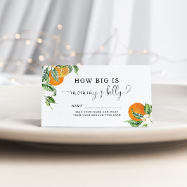 Kleine Süsse, wie groß ist Mama's Bauchspeicheldrü Begleitkarte