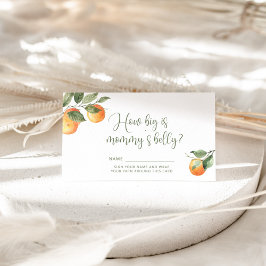 Kleine Süsse, wie groß ist Mama's Bauchspeicheldrü Begleitkarte