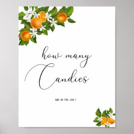 Kleine Süsse wie viele Bonbons Poster