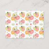 Kleine Süsse Windeln Orange Babydusche Begleitkarte (Rückseite)