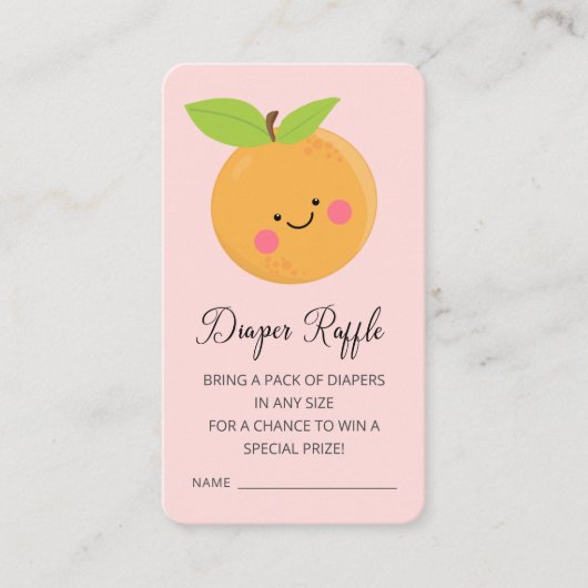 Kleine Süsse-Windeln-Raffelzugabe Begleitkarte (Vorderseite)