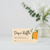 Kleine Süsse-Windeln-Raffle-Ticket für Babydusche Begleitkarte (Stehend Vorderseite)