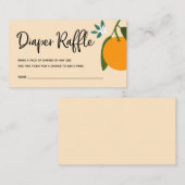 Kleine Süsse-Windeln-Raffle-Ticket für Babydusche Begleitkarte (Vorne/Hinten)