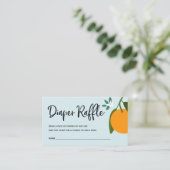 Kleine Süsse-Windeln-Raffle-Ticket für Babydusche Begleitkarte (Stehend Vorderseite)