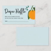 Kleine Süsse-Windeln-Raffle-Ticket für Babydusche Begleitkarte (Vorne/Hinten)