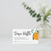 Kleine Süsse-Windeln-Raffle-Ticket für Babydusche Begleitkarte (Stehend Vorderseite)