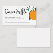 Kleine Süsse-Windeln-Raffle-Ticket für Babydusche Begleitkarte (Vorne/Hinten)