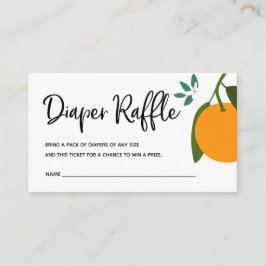 Kleine Süsse-Windeln-Raffle-Ticket für Babydusche Begleitkarte