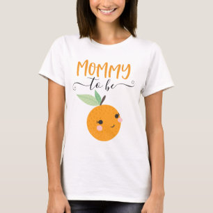 Kleine Süsse Zitrus Orange Mommy Shirt