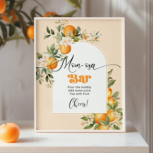 Kleine Süsse Zitrus Thema Mama-osa Bar Poster
