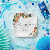 Kleine Süsse Zitrusfrüchte Babydusche Pappteller (Party)