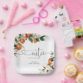 Kleine Süsse Zitrusfrüchte Babydusche Pappteller (Party)