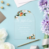 KLEINE SÜSSE | Zitrusfrüchte-Orangen-Babydusche Acryleinladungen (Insitu (Hochzeit))