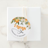 Kleine Süsse Zitrusfrüchte Orangen Geburtstag dank Geschenkanhänger (Beispiel)