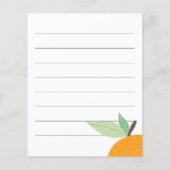 Kleine Süsse Zitrusgeschlechtsspezifische Informat (Rückseite)