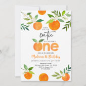 Kleine Süsse zum ersten Geburtstag Einladung (Vorderseite)