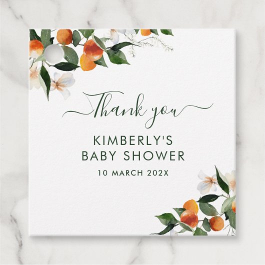 Kleine Süssen Babydusche Geschenkanhänger (Vorderseite)