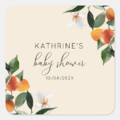 Kleine Süssen Babydusche Quadratischer Aufkleber (Vorderseite)