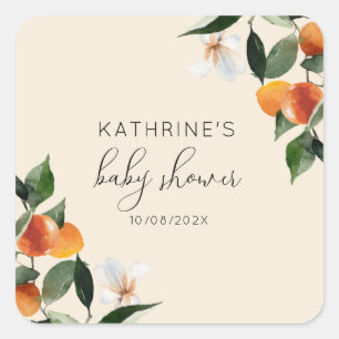 Kleine Süssen Babydusche Quadratischer Aufkleber