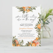 Kleine Süssen mit zwei oder mehreren Babyduschen Einladung (Stehend Vorderseite)