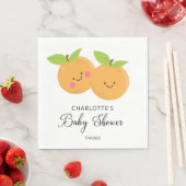 Kleine Süssen Twins Baby Dusche Napkins Serviette (Beispiel)