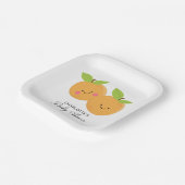 Kleine Süssen Twins Baby Duschpapier Teller (Gewinkelt)