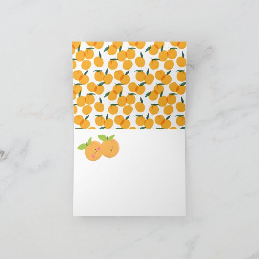 Kleine Süssen Zwillingsbabys Danke (Innenseite)