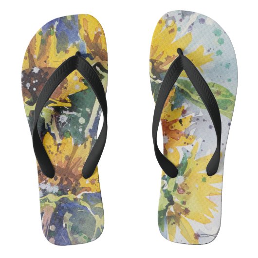 Kleine Suzi-Wasserfarben-Flip-Flops Geweckt Badesandalen (Fußbett)