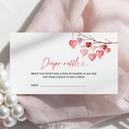 Kleine Sweetheart Baby Duschdusche Windeln Raffel Begleitkarte