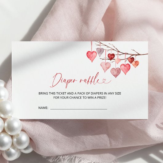 Kleine Sweetheart Baby Duschdusche Windeln Raffel Begleitkarte