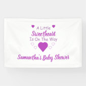 Kleine Sweetheart Baby Dusche Banner (Horizontal)