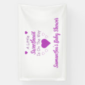 Kleine Sweetheart Baby Dusche Banner (Vertikal)