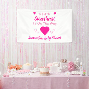 Kleine Sweetheart Baby Dusche Banner