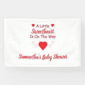 Kleine Sweetheart Baby Dusche Banner (Horizontal)
