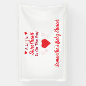 Kleine Sweetheart Baby Dusche Banner (Vertikal)