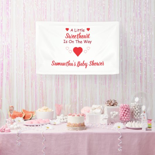 Kleine Sweetheart Baby Dusche Banner (Party)