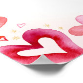 Kleine Sweetheart Baby Dusche Begrüßungszeichen Poster (Ecke)